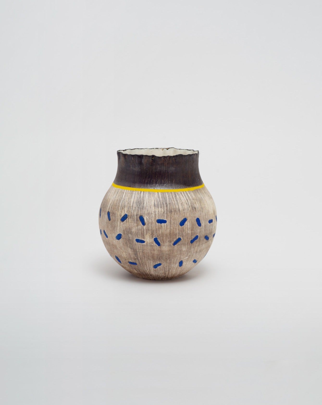 Handbuilt vase by Zizipho Poswa for Imiso ceramics