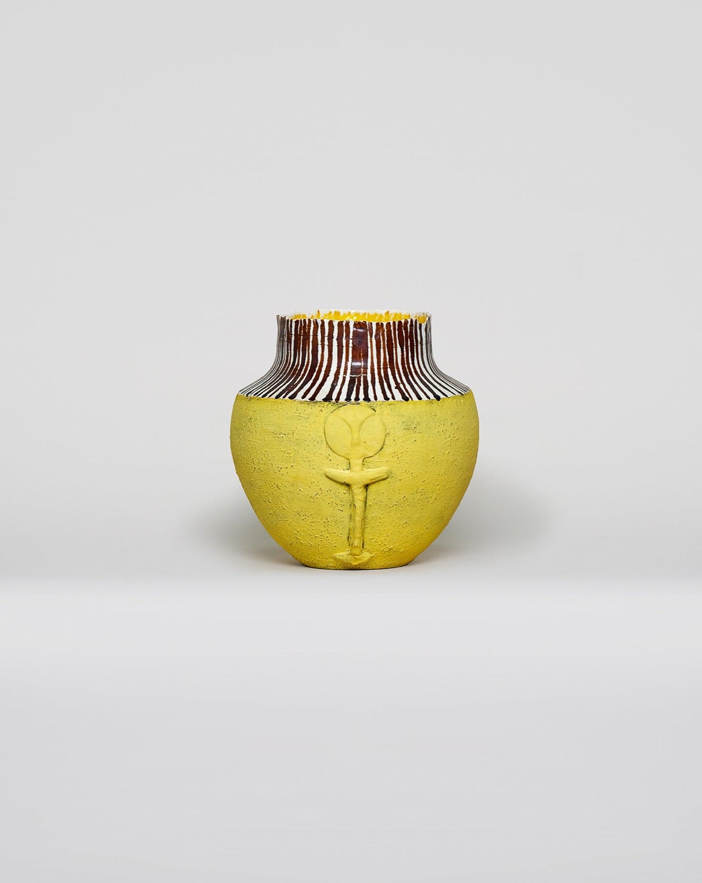 Handpinched  Yellow Vase - kombi