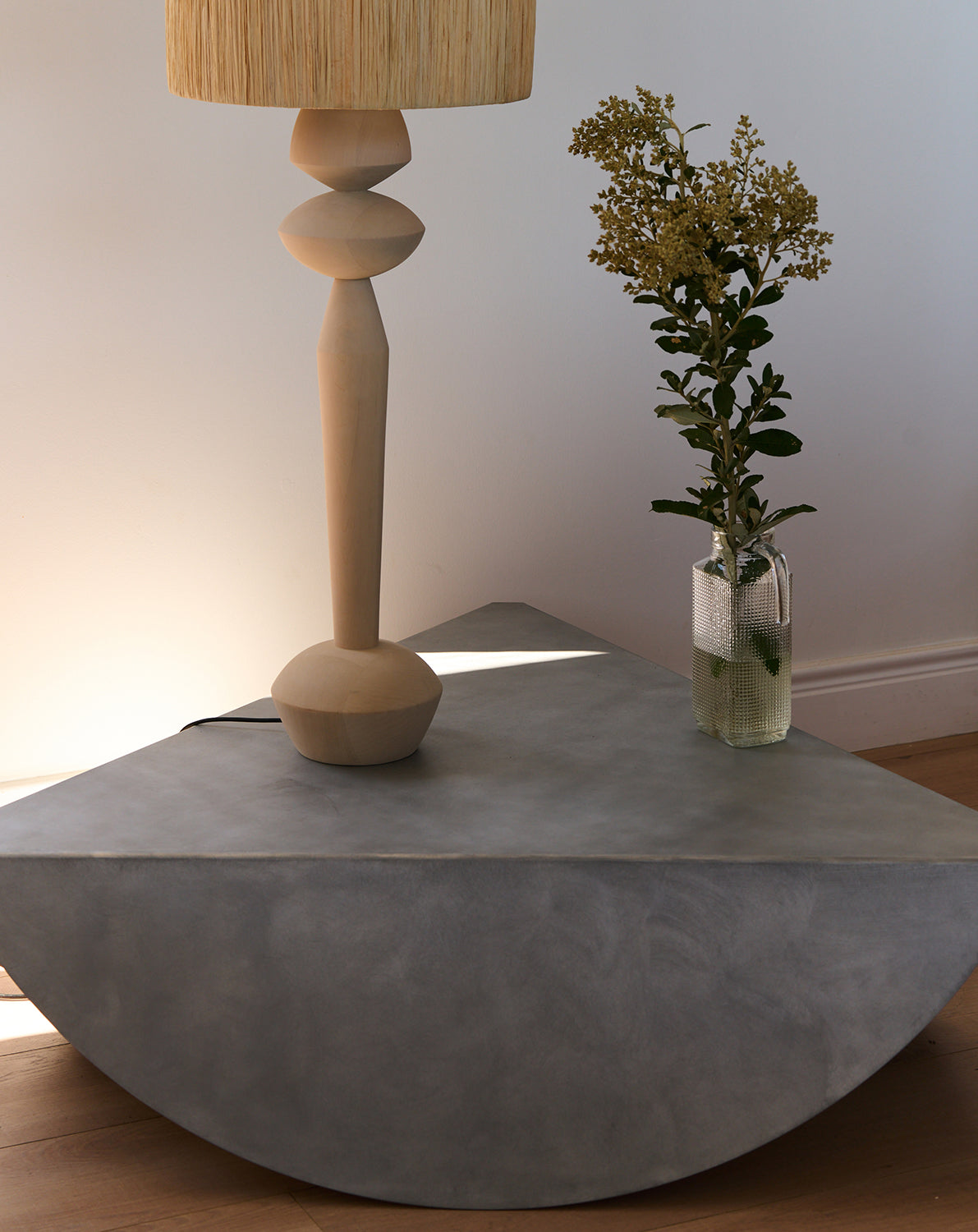 Samosa Table in Brushed Aluminum