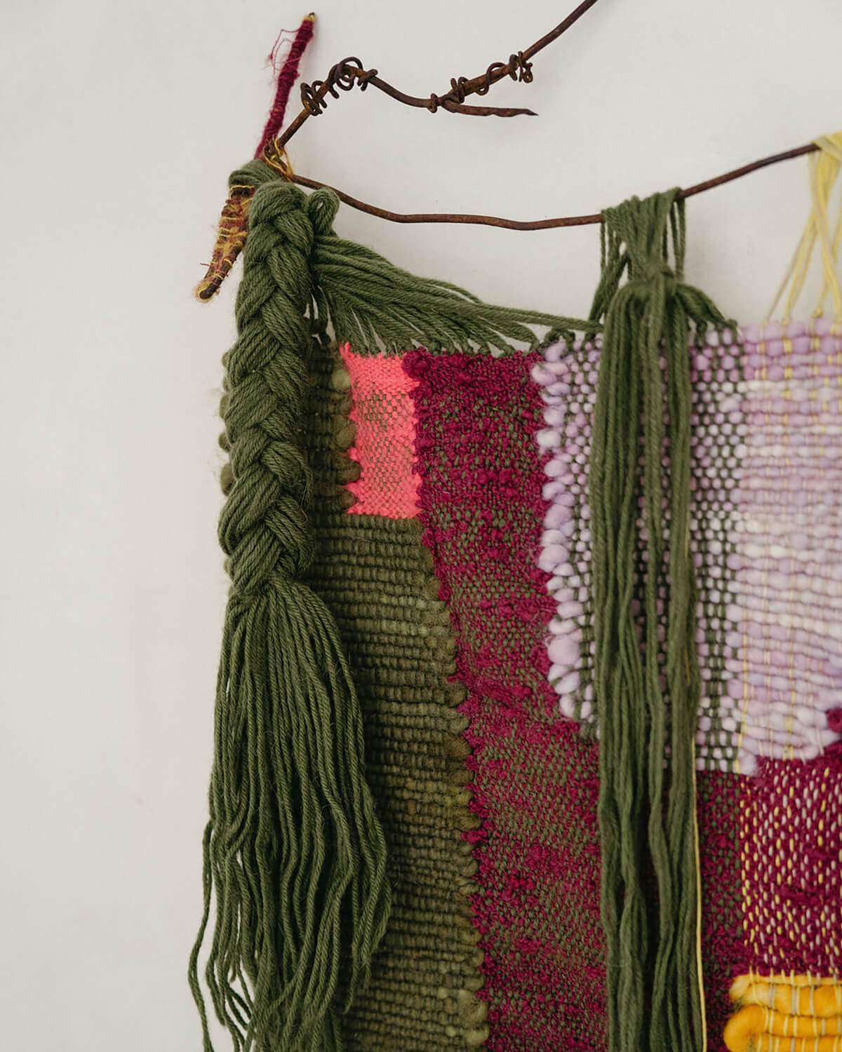 'Sixteen & Tongue Tied' Mohair Tapestry
