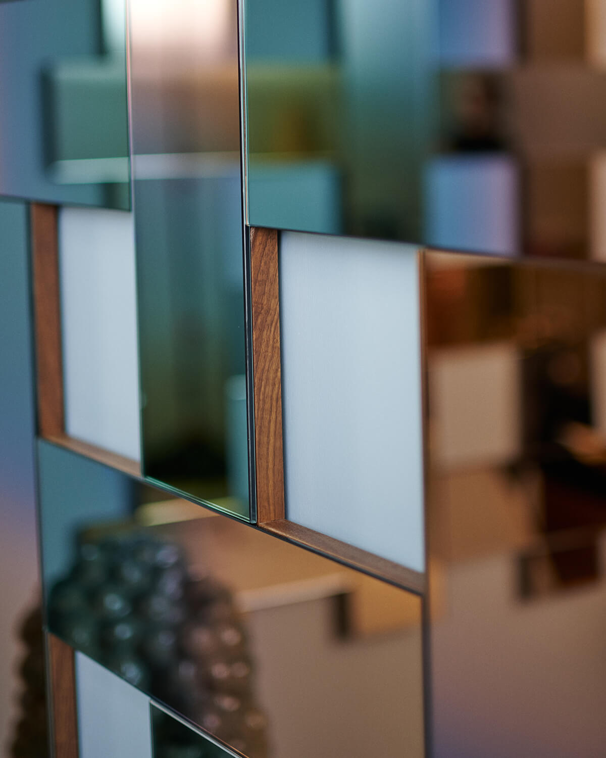 Spectrum X Bower: Lattice Mirror 4 in Cyprine - Mirror - Spectrum Mirror - Kombi