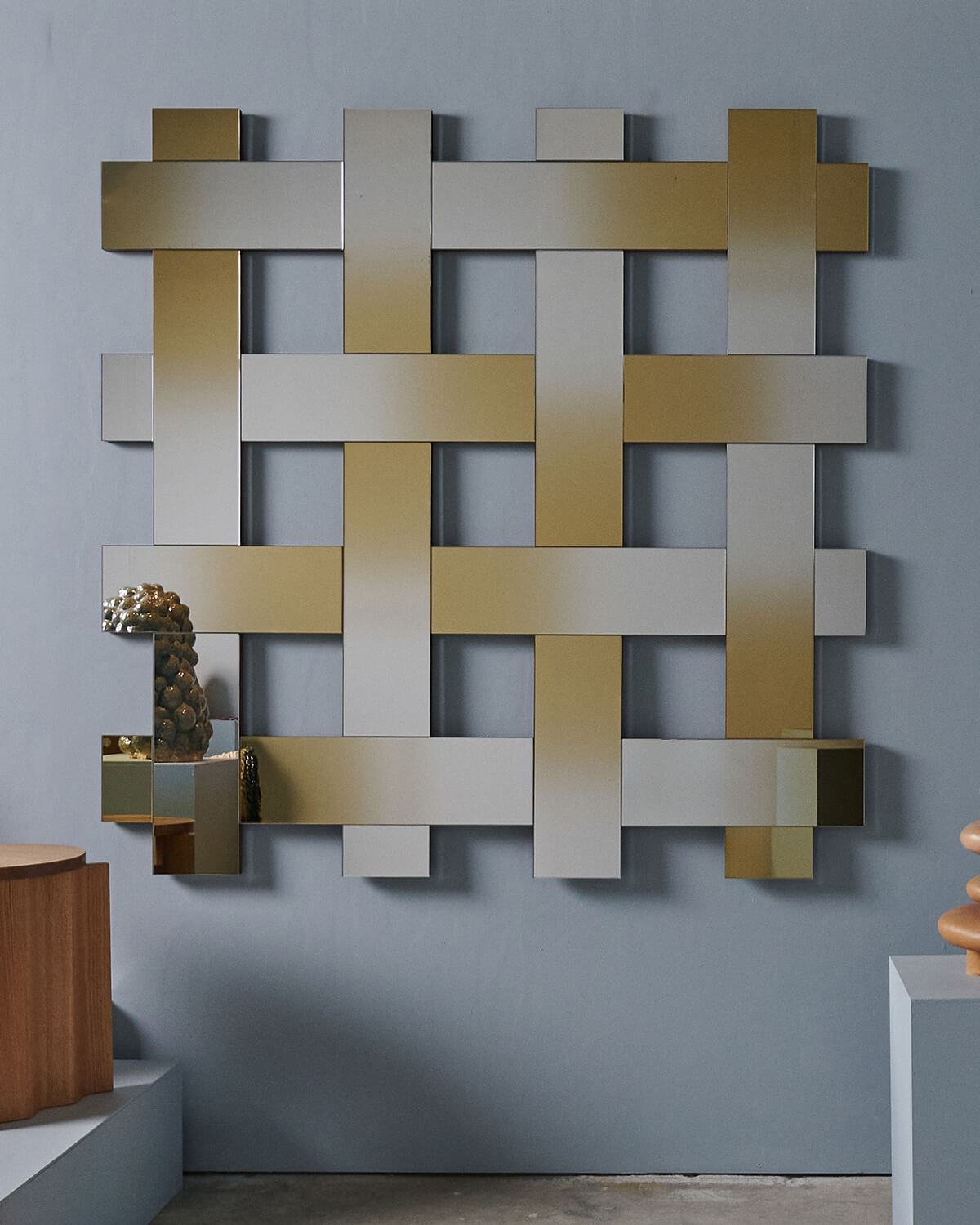 Spectrum X Bower Lattice Mirror in Phantom Quartz - Mirror - Spectrum Mirror - Kombi