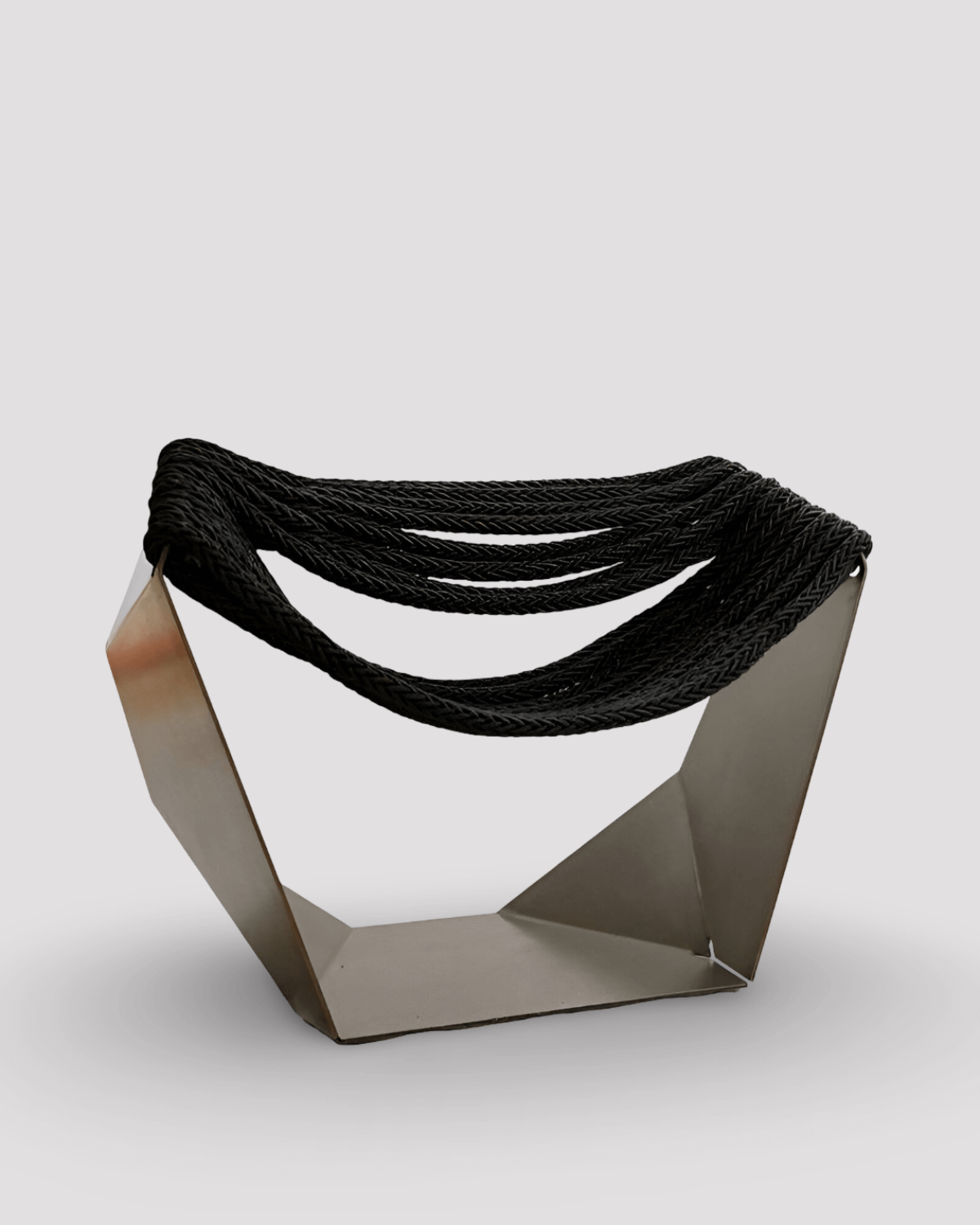 Loom Loafer Chair in Steel and Rope