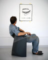Techno Loafer Chair in Steel and Waxed Rubber