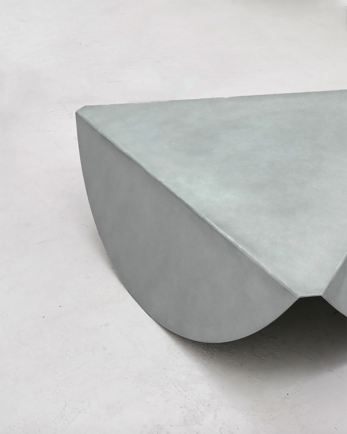Samosa Table in Brushed Aluminum