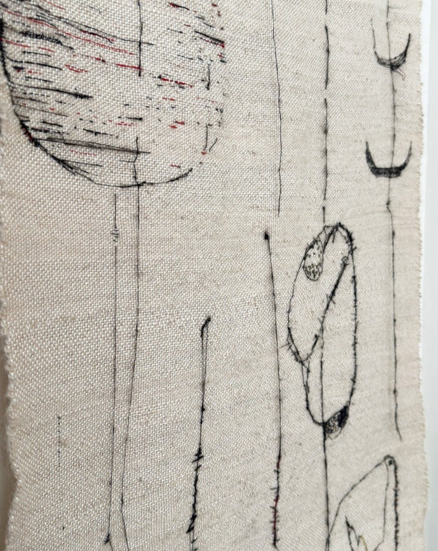 Mohair detail of tapestry by Frances van Hasselt for Kombi